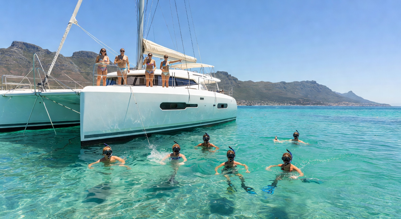 Snorkeling from full-day yacht charter