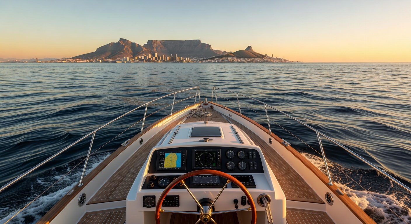 Yacht timed for Cape Town sunset proposal